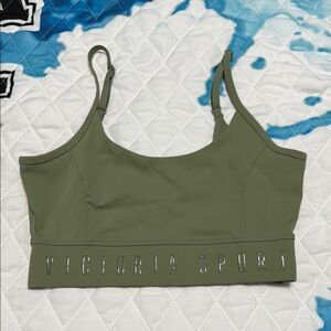 Olive Green Sports Bra